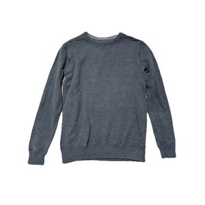 Eddie Bauer Men's Blue Grey‎ Cotton Kit Sweater Pullover M Medium